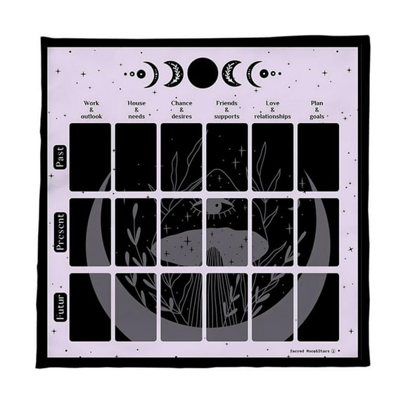 MOMOJIA Reading Card Tarots Tablecloth Astrology Witchcrafts Deck Cloth Decoration