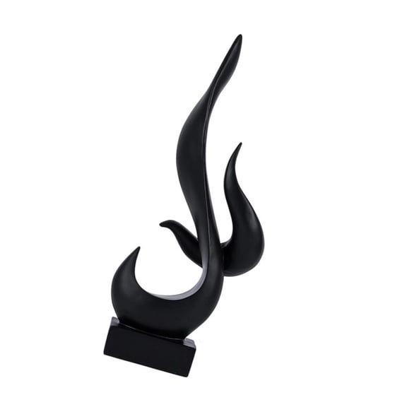 MOMOJIA Resin Flame Statue Flame Sculptures Modern Abstract Statue Table Ornament for Home Office Desk Shelf Accents Gift