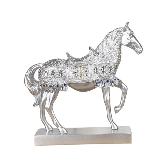 MOMOJIA Resin Horse Statues Positive Energy Good Luck Showpiece Collectible Figurines