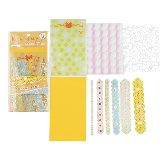 MOMOJIA Retro Scrapbook Decoration Borders Journaling Decorative Paper For Journaling