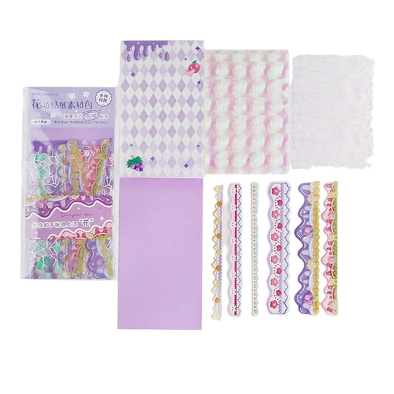 MOMOJIA Retro Scrapbook Decoration Borders Journaling Decorative Paper For Journaling