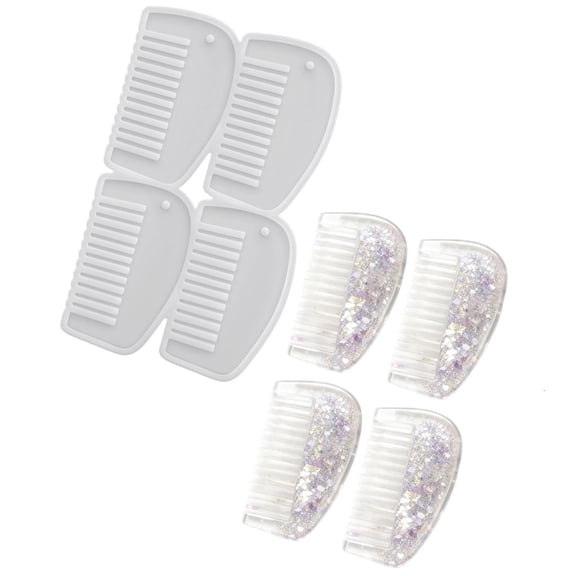 MOMOJIA Reusable Comb Making Silicone Mold With Holes For Jewelry And Hair Accessories Hair Accessory Template