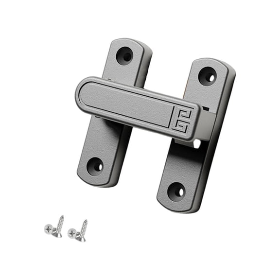 MOMOJIA Reusable Rental Friendly Door Lock with Removable Adhesive Mounting Heavy Duty Zinc Alloy Construction Adjustable Latches