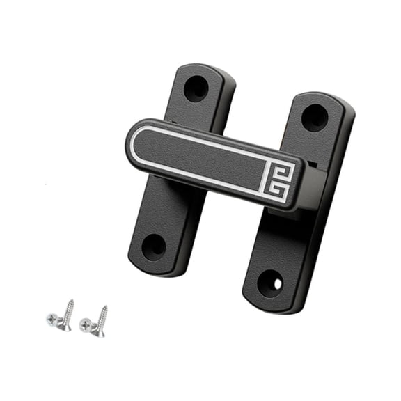 MOMOJIA Reusable Rental Friendly Door Lock with Removable Adhesive Mounting Heavy Duty Zinc Alloy Construction Adjustable Latches