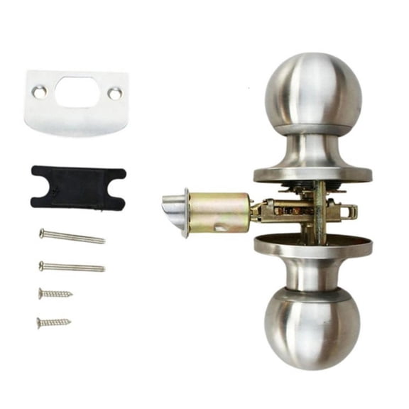 MOMOJIA Rustproof Passage doorknob Keyless Operation Quick Setups Reversible Mechanism Interior Door Handle For Halls Utility Keyless