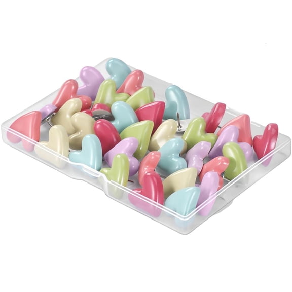 MOMOJIA Rustproof Photo Push Screws Heart Shape Plan Wall Deck Screws Childproof Bowed Edges