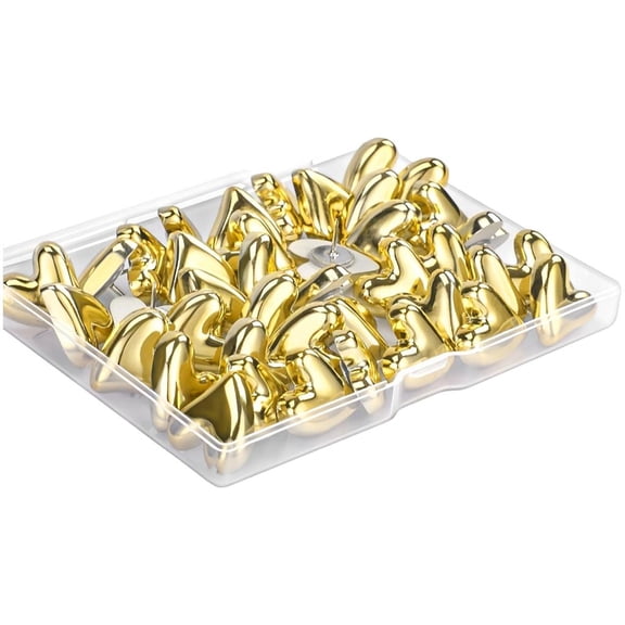 MOMOJIA Rustproof Photo Push Screws Heart Shape Plan Wall Deck Screws Childproof Bowed Edges