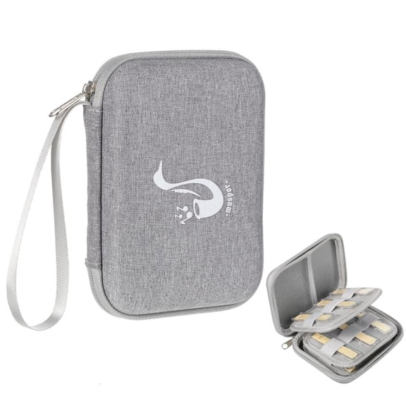 MOMOJIA Saxophone Clarinet Reed Box with Mesh Pocket Portable Saxophone Reed Container