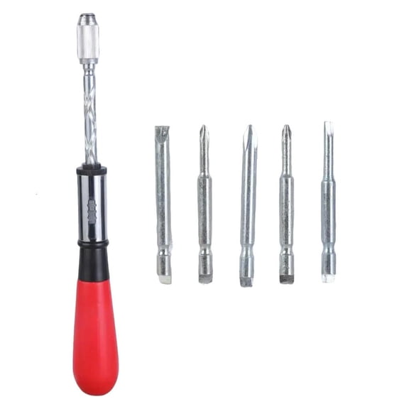 MOMOJIA Hand Pressing Ratchet Screwdriver Tool Semi Automatic Spirals Screw Driver
