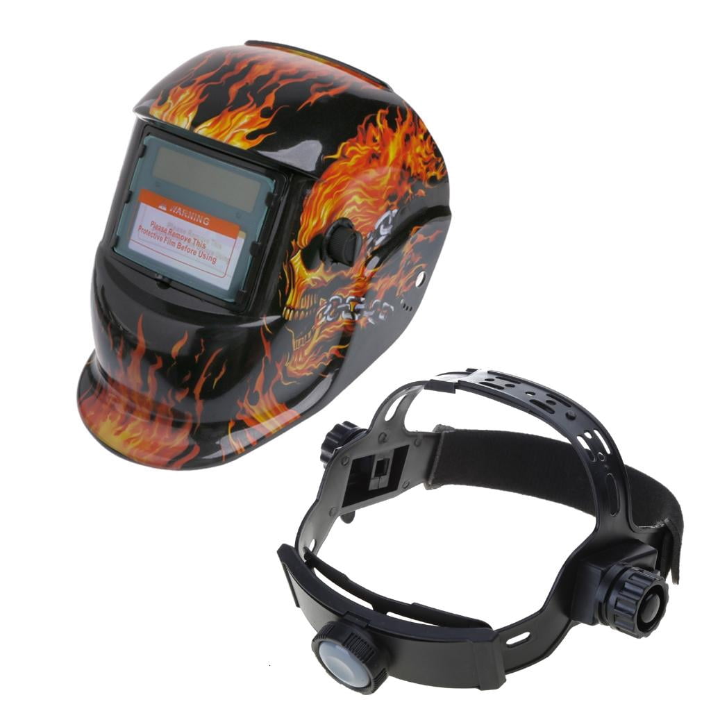 MOMOJIA Auto Darkening Welding Helmet Solar/Battery Powered Welder Mask for TIG MIG ARC