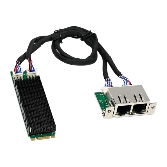 MOMOJIA Servers Grade Two Gigabit Ethernet Card M.2 B+M Key Interfaces Stable Thermals Performances
