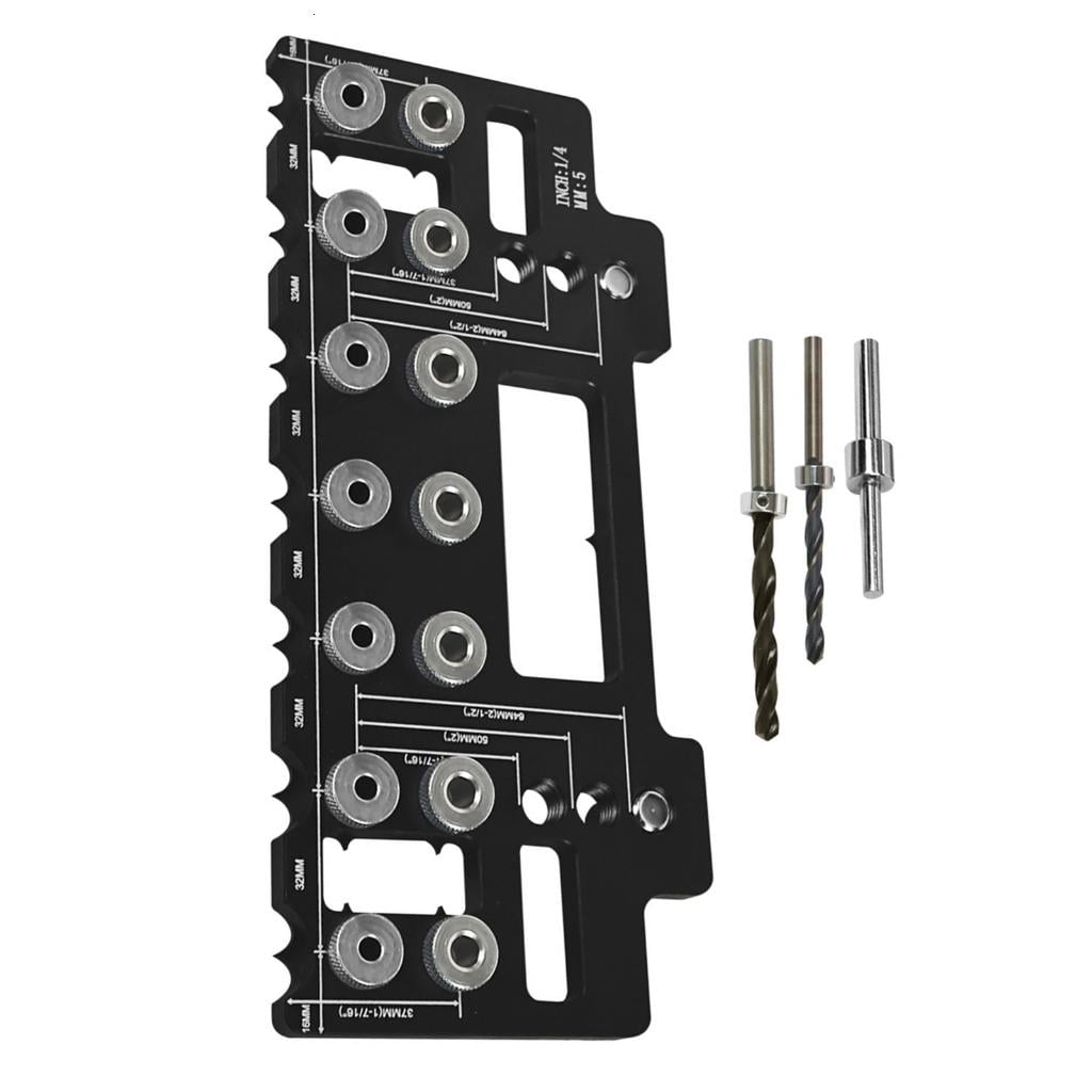 MOMOJIA Shelf Pin Jig 1/4 Shelf Pin Drilling Guide Precise