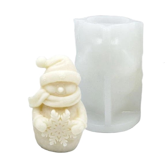 MOMOJIA Silicone Snowman Candle Maker DIY Craft With High Temperatures Resistance
