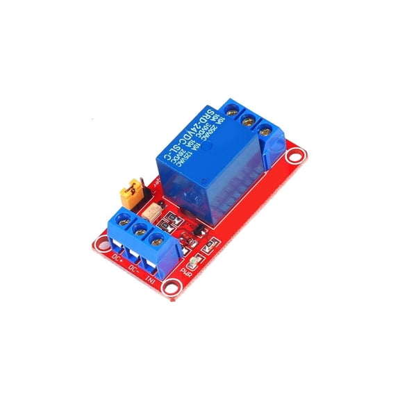 MOMOJIA Single Channel Relays Module With Optocoupler Isolation And 5mA Triggering Current For PLC Control 5V/12V/24V