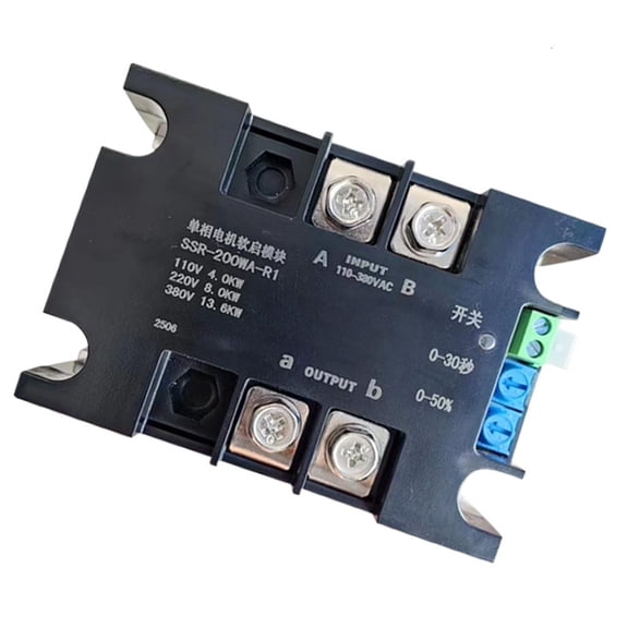 MOMOJIA Single Phase Motor Speed Controller 8KW Smooth Starts Stop ABS Design for Fan