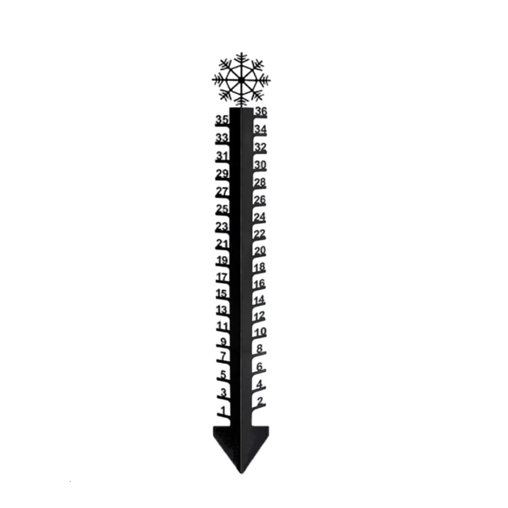 MOMOJIA Snow Measuring Stick Snowfalls Gauge for Yard Decorations Garden Rain Gauge