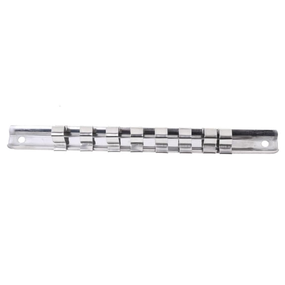 MOMOJIA Socket Rack Holder 1/4" 3/8" 1/2" with 8 Clips On Rail Tool Organizer Storage