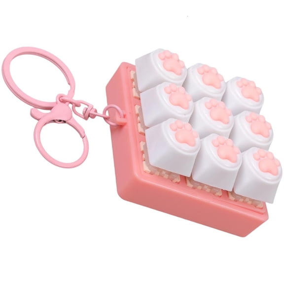 MOMOJIA Soft Keyboards Key Keycap Clicking Toy Stress Relief Keychain Decompression