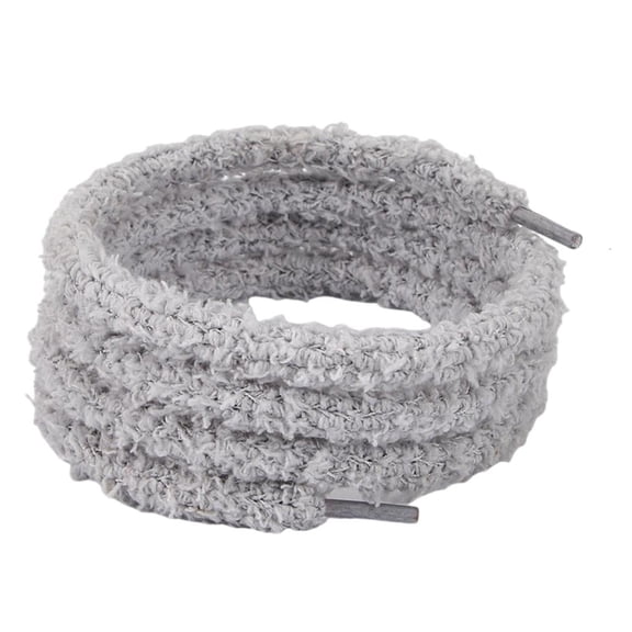 MOMOJIA Soft Plush Polyester Shoe Laces 120cm LongFur--Shoe Lace Trainers Shoelaces