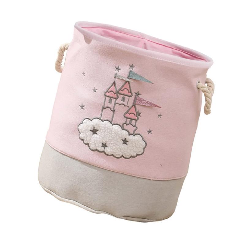 MOMOJIA Space Saving Canvas Laundry Basket Foldable Toy Storage ...