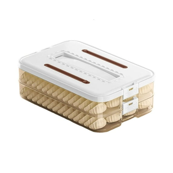 MOMOJIA Space Saving Stackable Freezer Storage Container 5 Layer Design ...