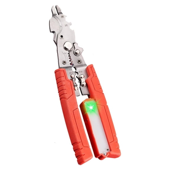 MOMOJIA Spring Assisted Voltage Tester And Cable Stripper Tool Lightweight Design For Electric Circuit Maintenance DIY Projects