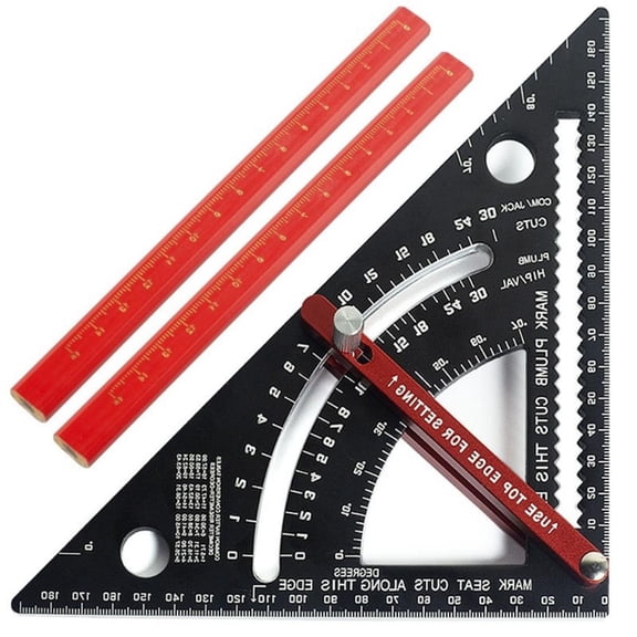 MOMOJIA Square Rafter Framing Square Layout Tool Aluminium Woodworking Measurement Tool