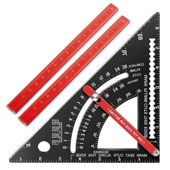 MOMOJIA Square Rafter Framing Square Layout Tool Aluminium Woodworking Measurement Tool