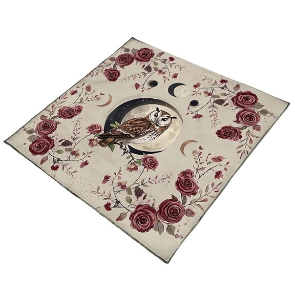 MOMOJIA Square Tarots Reading Mat Altar Tablecloth Board Game Card Pad Runes Tablecloth