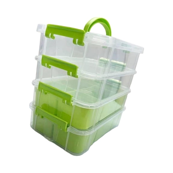 MOMOJIA Stackable Toy Brick Organizers Clear Drawers For Home Office Storage