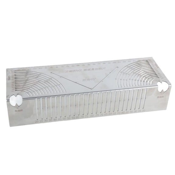 MOMOJIA Stainless Steel Line Drawer Square Tube Multifunctional Right Angles Drawing Tool Line Drawing Ruler Tool Drawing Ruler