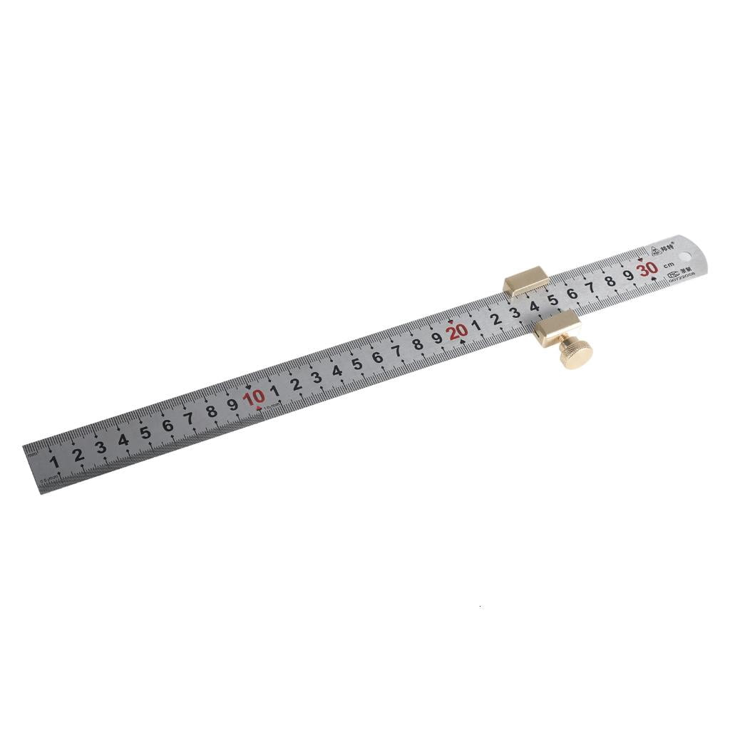 Measuring Block Ruler MOMOJIA Steel Ruler Limit Block Measuring Ruler Positioners Carpentry ...