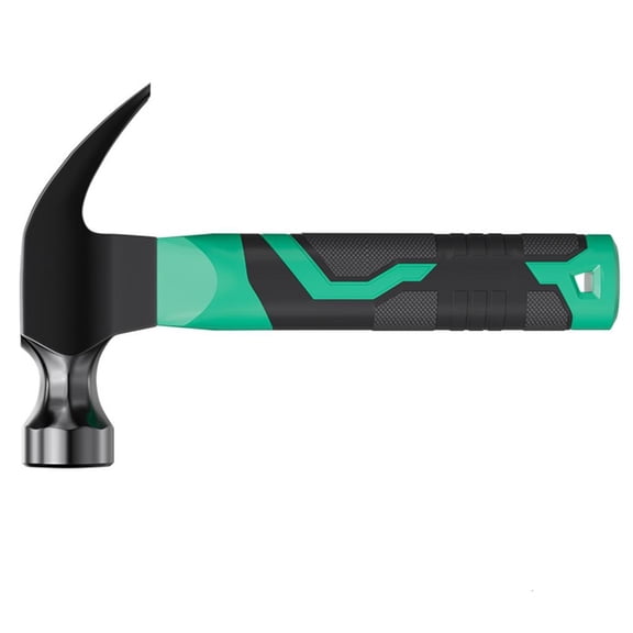 MOMOJIA Straight Claw Hammer Carbon Steel Rips Claw Hammer Shock Absorbing Handle