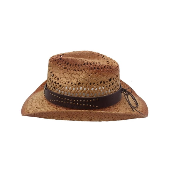 MOMOJIA Straw Cowboy Hats With Wide Brims Cap For Adults Children And Outdoor Event