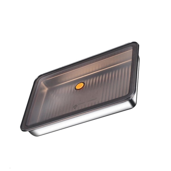 MOMOJIA Sturdy Rustproof Stainless Steel Food Prep Tray with Easy Cleaning Surfaces for Home and Restaurant Use