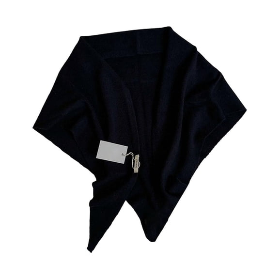 MOMOJIA Stylish Triangular Wool Scarf Winter Shawl For Women Perfect Gift Soft Neck Wrap