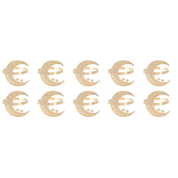 MOMOJIA Sustainable Metal Table Decoration Accessories Moon Sun Embossed Designs Easy To Cleaning Tableware Clip