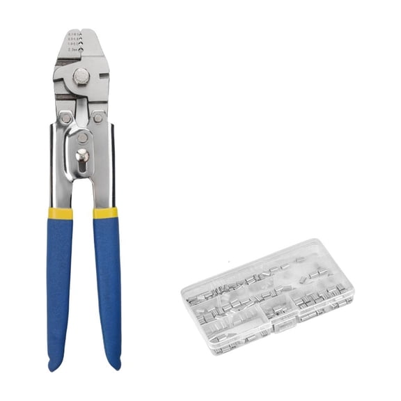 MOMOJIA Swager Crimper Pliers for Aluminum Crimping Rings Sleeve Wire Rope Crimping Tool