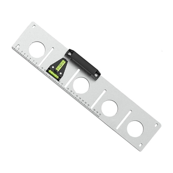 MOMOJIA Template Drawing Tool Electrician Socket Drawing Locator Rulers with Bubble Layout Tool Wire Constructions Tool
