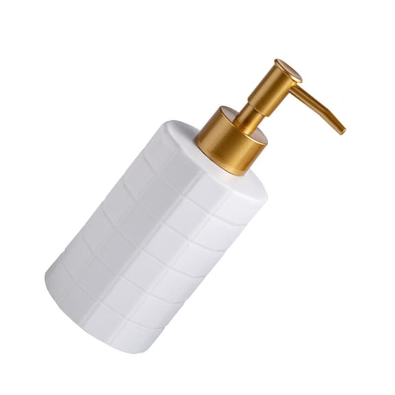 MOMOJIA Thick Ceramic Soap Dispenser Bottle For Shampoo Body Wash Leakproof Bathroom Container Organizers