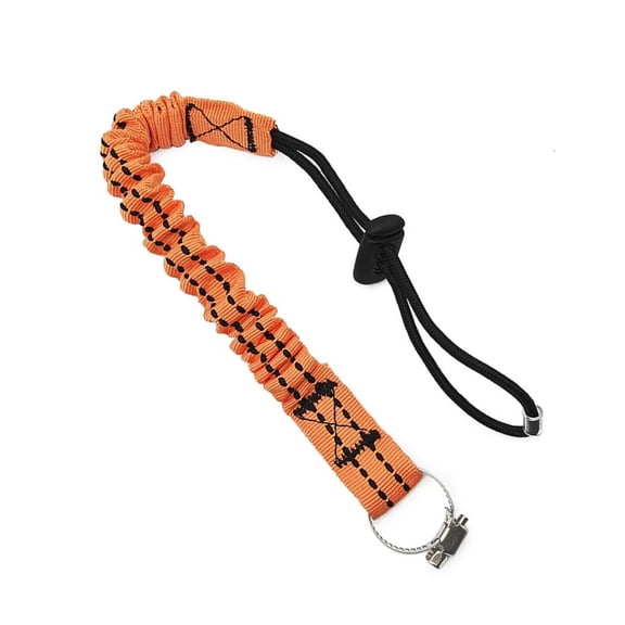 MOMOJIA Tool Tethers Lanyard with Fixed Hose Clamps Safety Bungee Tethers Tool Lanyard Retractable Bungee Cord Safety Tool Leashes