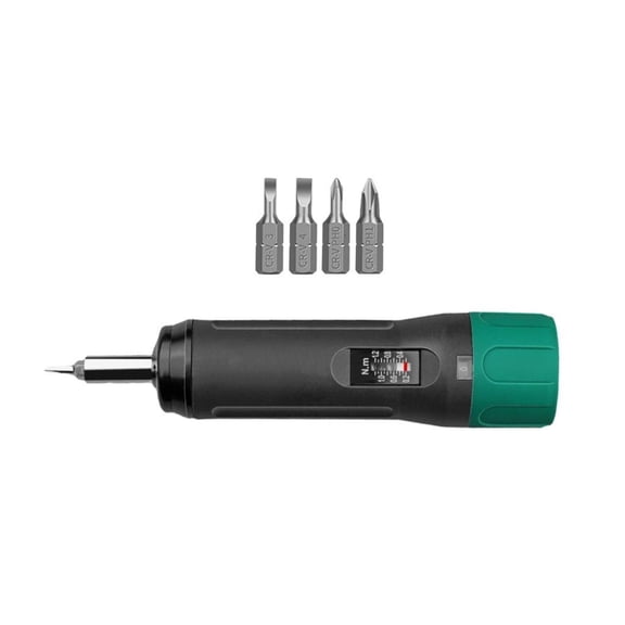MOMOJIA Torque Screwdriver 1/4" Drive Screwdriver Torque Wrench Driver with 4Pcs Bit