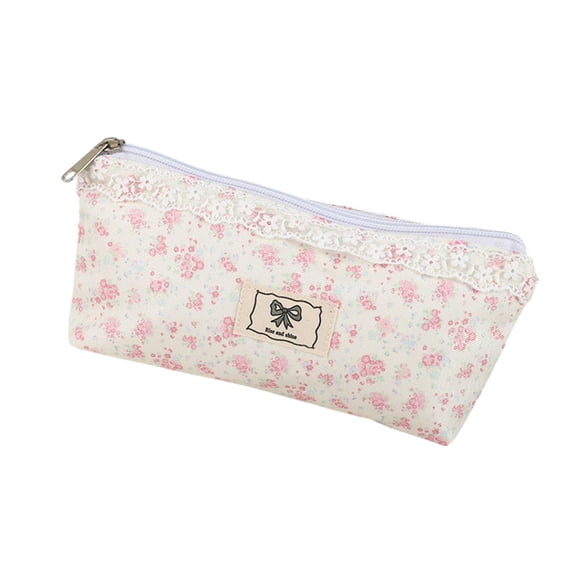 MOMOJIA Traditional Pencil Planner Water Resistant Fabric Zippered Cosmetic Case For Students Specialists Mobile