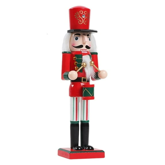 MOMOJIA Traditional Wood Nutcrackers Soldier Ornament Decoration For Fireplaces Shelf