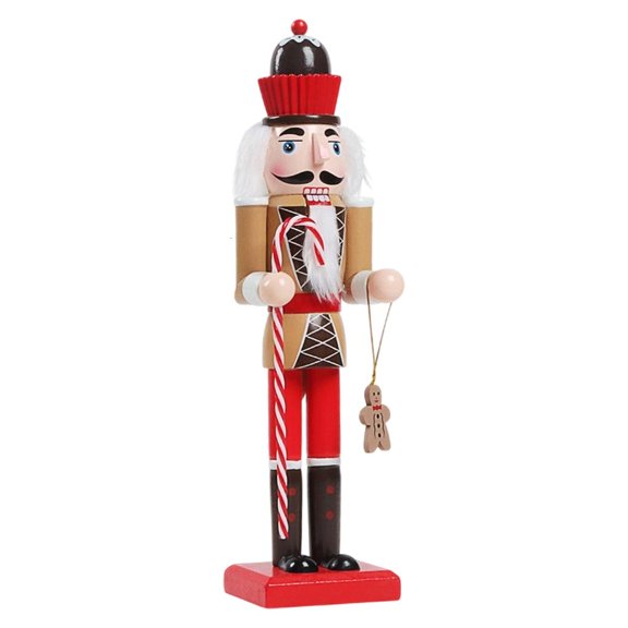 MOMOJIA Traditional Wood Nutcrackers Soldier Ornament Decoration For Fireplaces Shelf