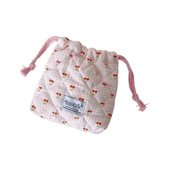 MOMOJIA Travel Toiletry Bag Cloth Storage Pouch With Drawstring Closure Makeup Organizer