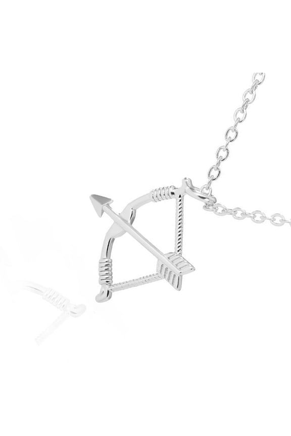 Trendy Bow and Arrows Necklace Archery Pendant Choker Gothic Neckchain Jewelry