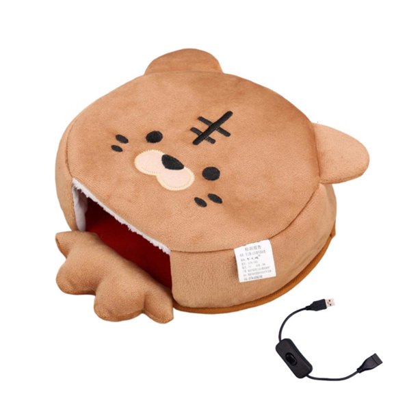 MOMOJIA USB Power Warming Mouse Pad With Soft Flannel Wrist Support For Cold Weather PC Gaming Workstations
