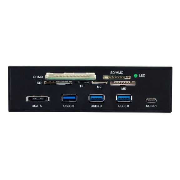 MOMOJIA USB3.0 Card Reader Front Panel Built In USB3.1 Internal Card Reader for Effortless Access to Various Memory Cards