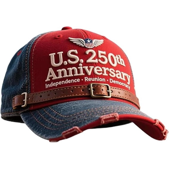 MOMOJIA UnisexDa-Hat With Embroidery 1776 2026 Patriotic Celebration Sun Hat For Men And Women